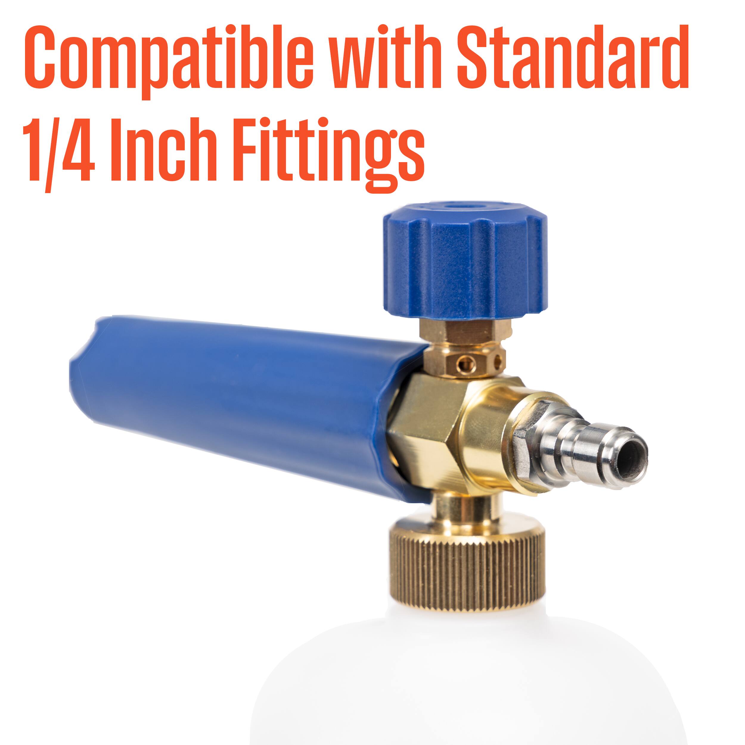 Compatible with Standard 1/4 Inch Fittings