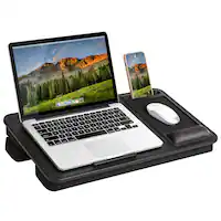 LapGear - Elevation Pro Lap Desk (Fits up to 15.6" Laptop) - Black Carbon - Front_Zoom