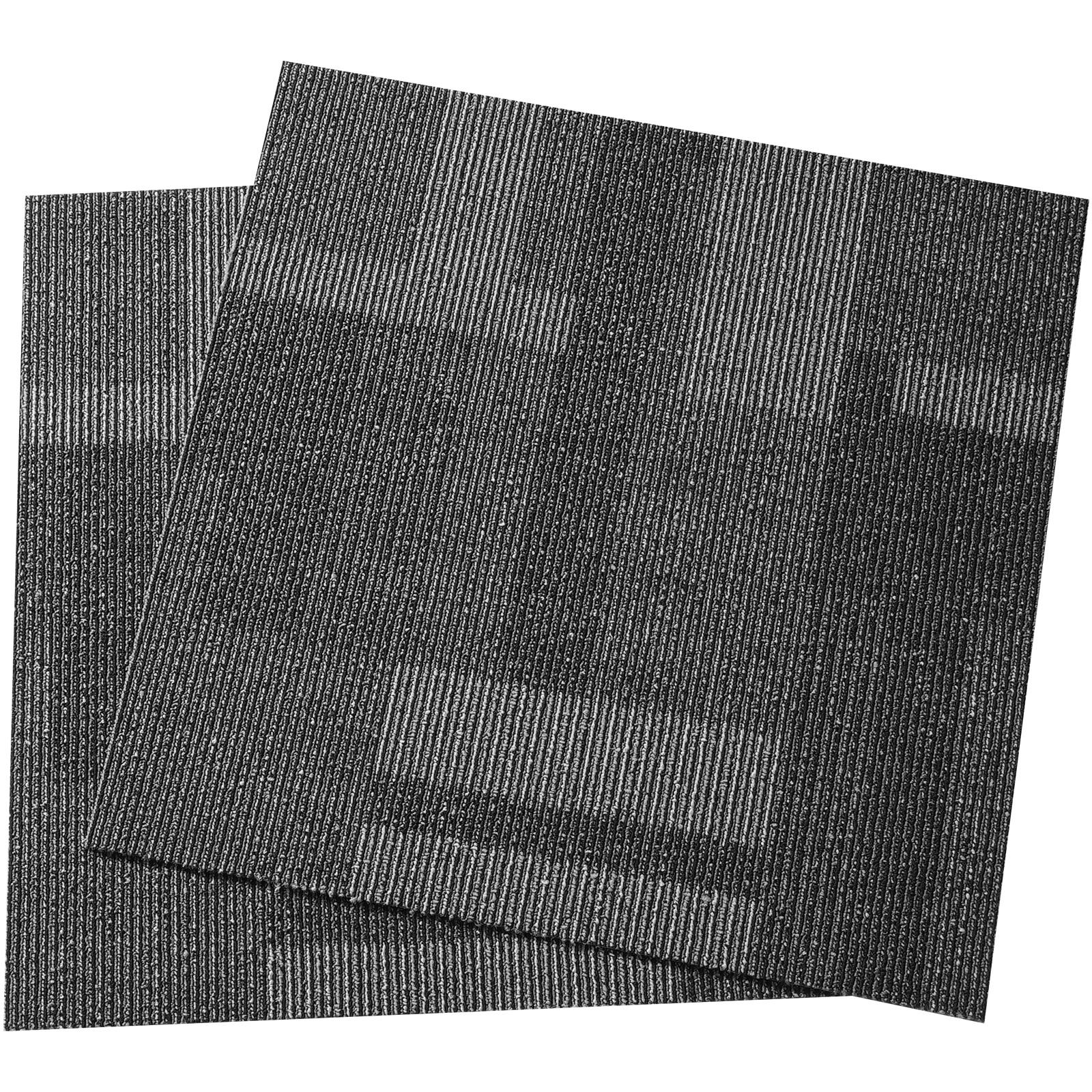 Alt View 5. VEVOR - Carpet Tiles Reusable, 24"x 24"Carpet Squares With Padding Attached, Soft Padded Carpet Tiles, Easy Install DIY - Mixed Gray.