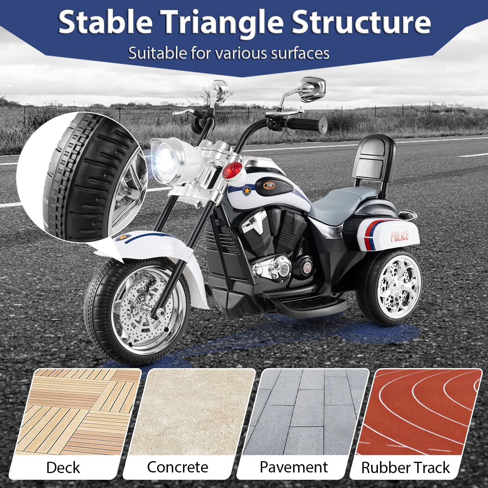 Stable Triangle Structure  
Suitable for various surfaces  

Deck  
Concrete  
Pavement  
Rubber Track
