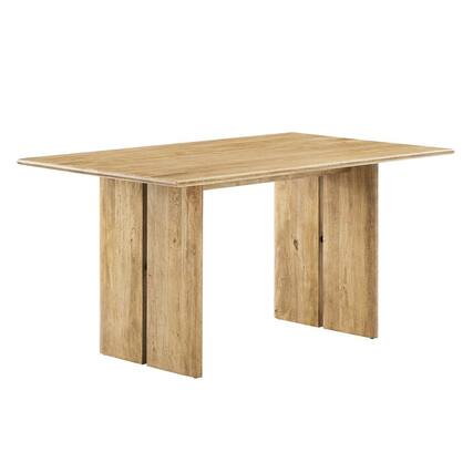 Front. Modway - Amistad 60" Wood Dining Table - Brown.