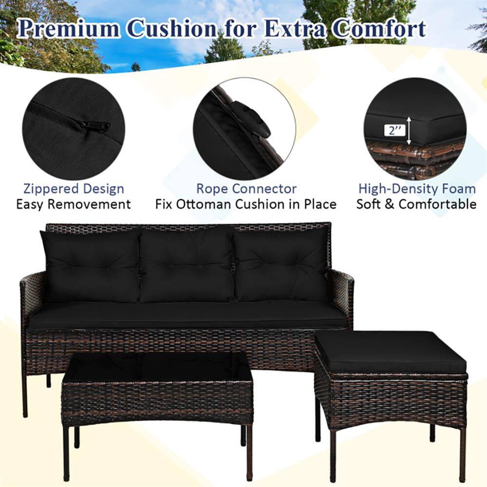Premium Cushion for Extra Comfort

- 2" Zippered Design
- Rope Connector
- High-Density Foam
- Easy Removal
- Fix Ottoman Cushion in Place
- Soft & Comfortable