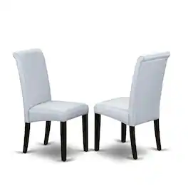 East West Furniture - X696BA105-7 7-Pc Kitchen Dining Room Set - 6 Upholstered Dining Chairs and 1 Modern Cement Dining - Multi-Color