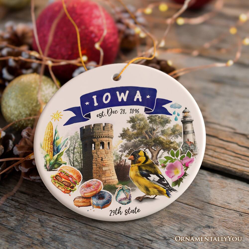 IOWA  
est. Dec 28, 1846  
29th state  

ORNAMENTALLY YOU