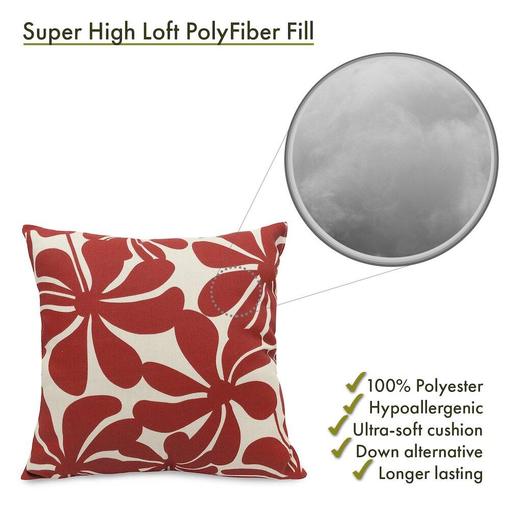 Super High Loft PolyFiber Fill

- 100% Polyester
- Hypoallergenic
- Ultra-soft cushion
- Down alternative
- Longer lasting