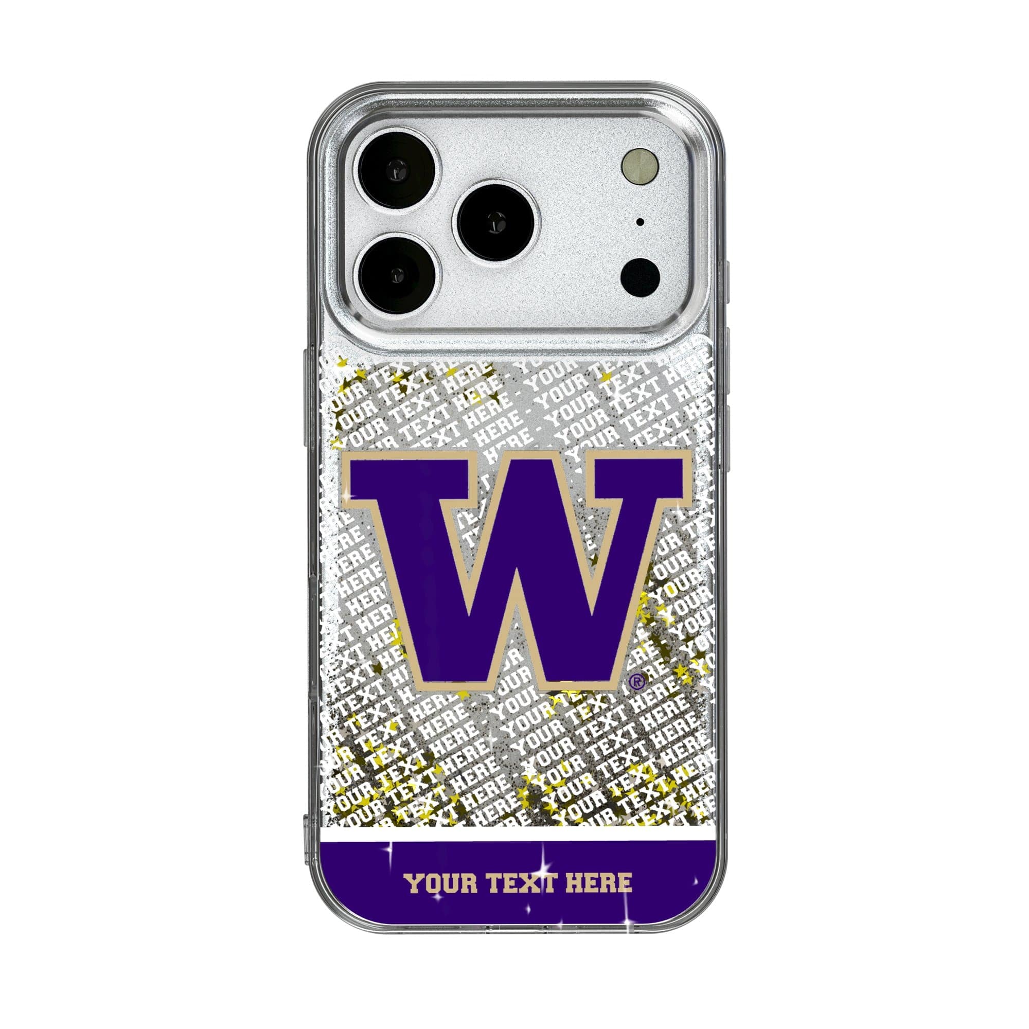 Keyscaper - NCAA - Washington Huskies iPhone Endzone Personalized Glitter Case - 13 Pro Max - Multicolor price history on PriceWatchPro