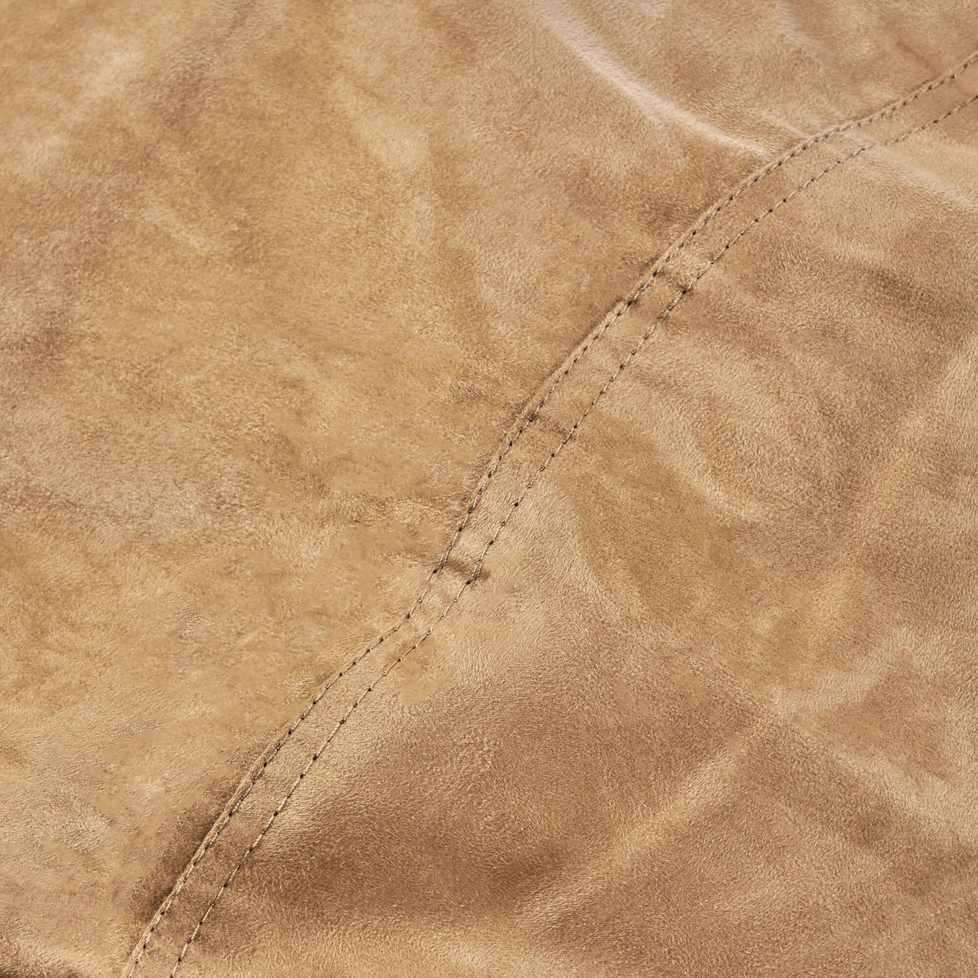 Angle. GOODSILO - Traditional 8 Foot Suede Cylindrical Bean Bag Chair for Living Room and Bedroom Comfort - Tuscany.