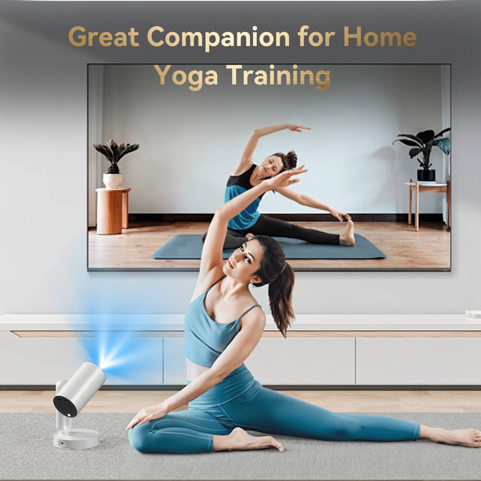 ETOE Starfish 4K HDR Portable Projector, Android TV 11.0 w