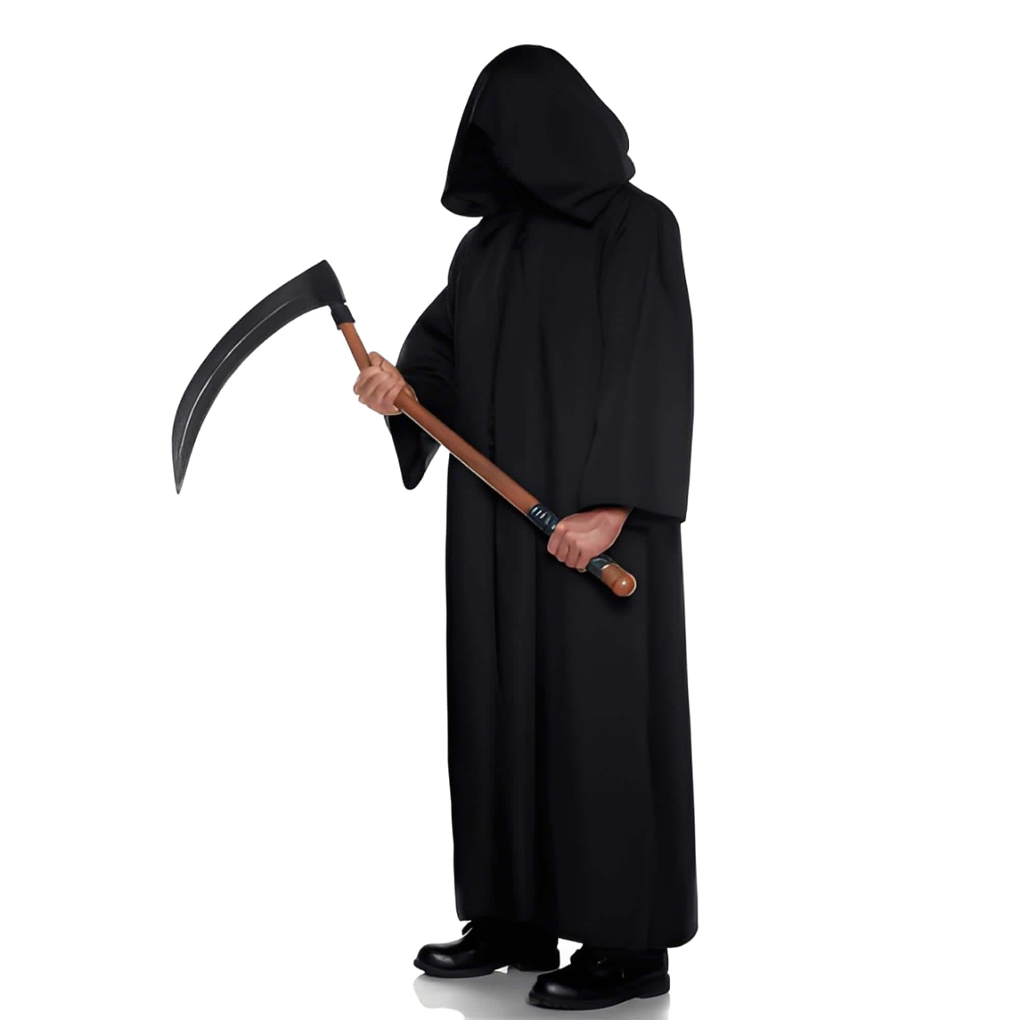 Underwraps - Hooded Horror Cloak Adult Costum | Standard - Black