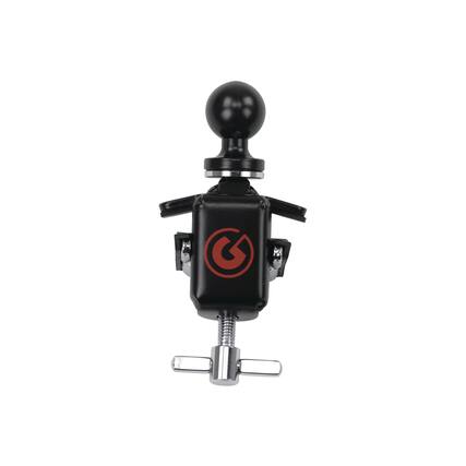Front. Gibraltar Hardware - Dual Adjust Bass Drum Hoop Ball Mount, Features a Rubberized Counter Clamp, Drum Hardware, Parts and Accessories.