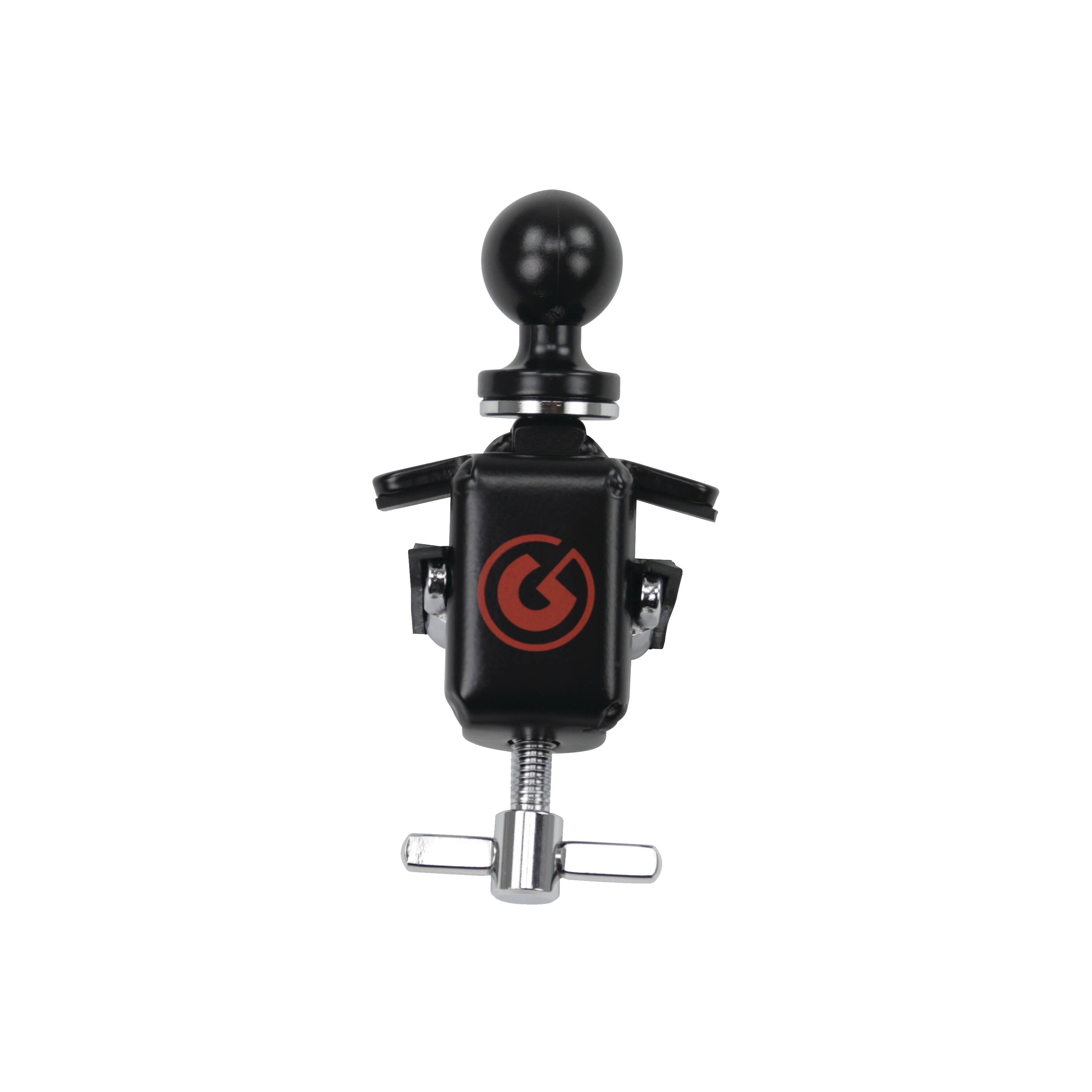 Front. Gibraltar Hardware - Dual Adjust Bass Drum Hoop Ball Mount, Features a Rubberized Counter Clamp, Drum Hardware, Parts and Accessories.
