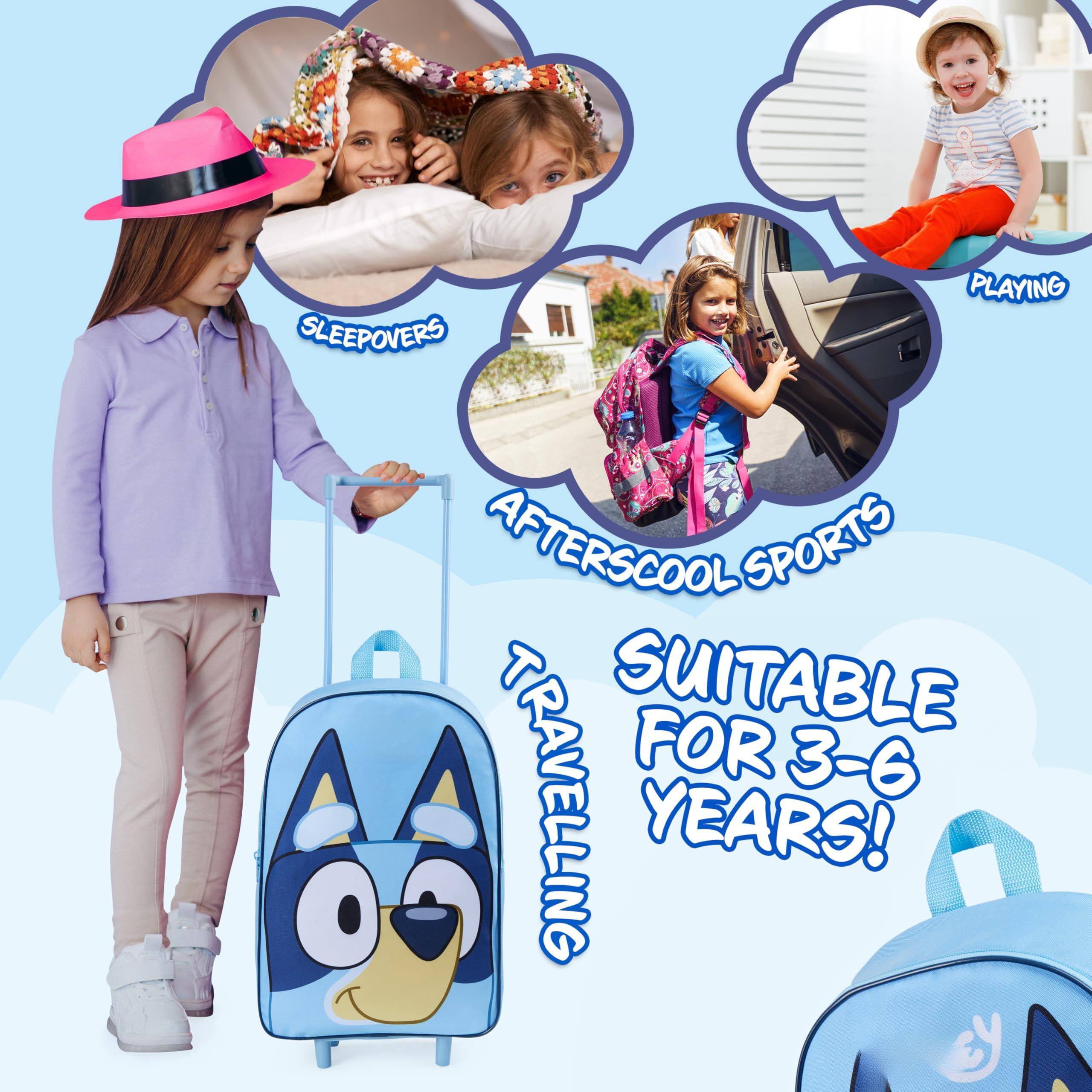 Sure, here is the corrected and grouped text from the image:

- SLEEPOVERS
- AFTER SCHOOL SPORTS
- TRAVELLING
- PLAYING
- SUITABLE FOR 3-6 YEARS!