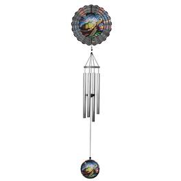 FC Design - 40" Long Sea Turtle Ripple Illusion Wind Chime Outdoor Patio or Garden Hanging Decoration - Multi-Color