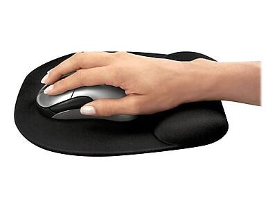 Alt View 2. Fellowes - Memory Foam Mouse Pad/Wrist Rest Combo, Non-Skid Base, Black - Black.