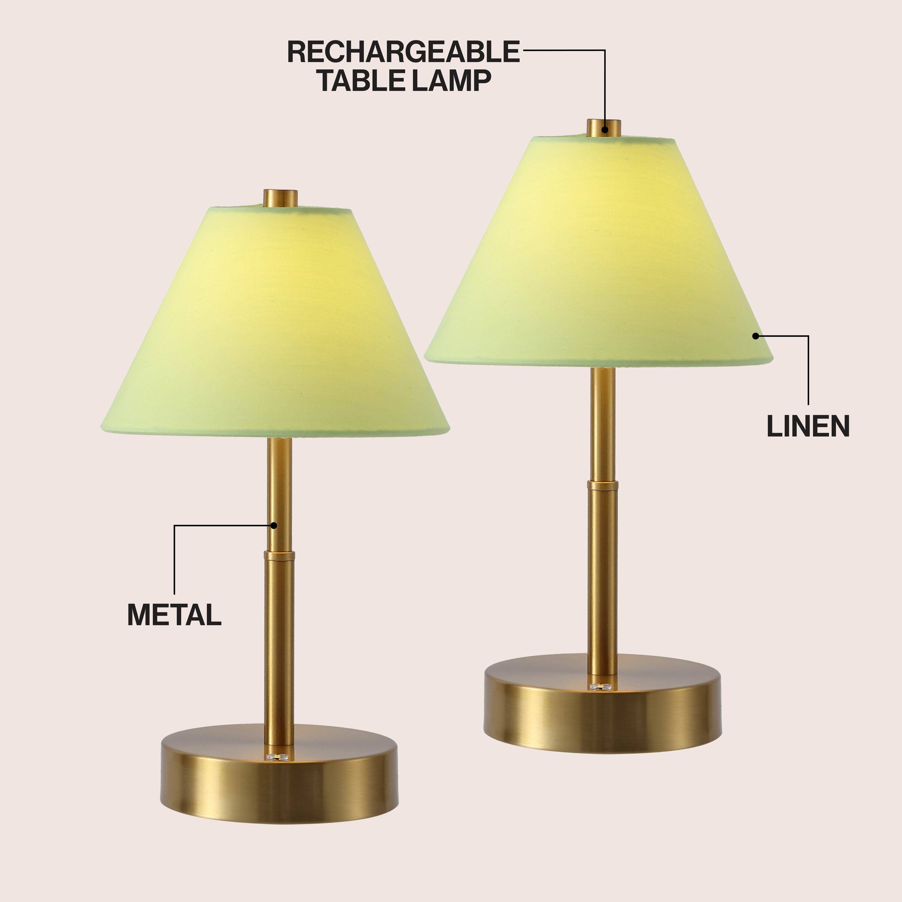 RECHARGEABLE TABLE LAMP  
LINEN  
METAL