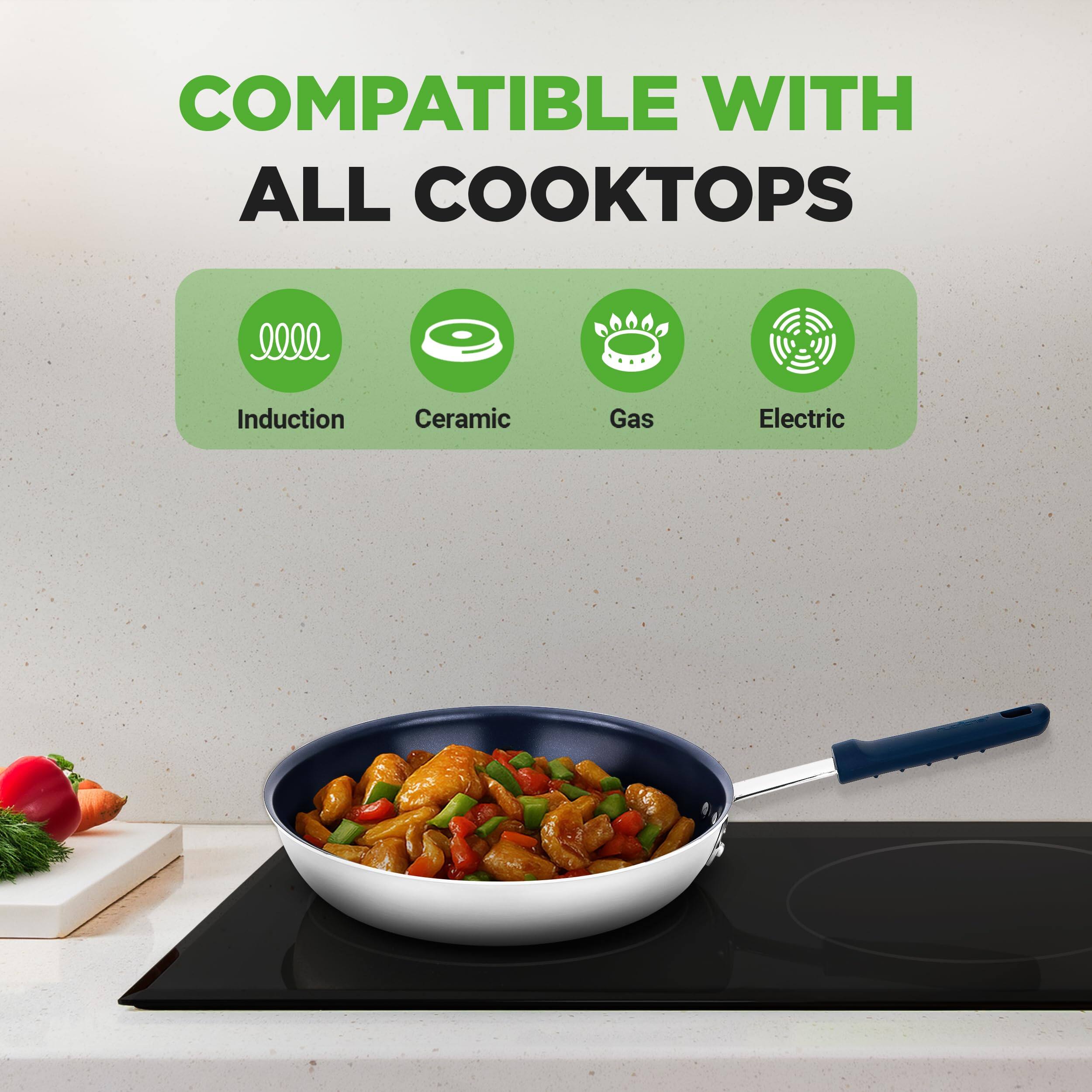 COMPATIBLE WITH ALL COOKTOPS

Induction  
Ceramic  
Gas  
Electric