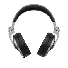 Front. Pioneer DJ - Professional Over-Ear DJ Headphones, Includes Coiled Cable & Straight Cable - Silver.
