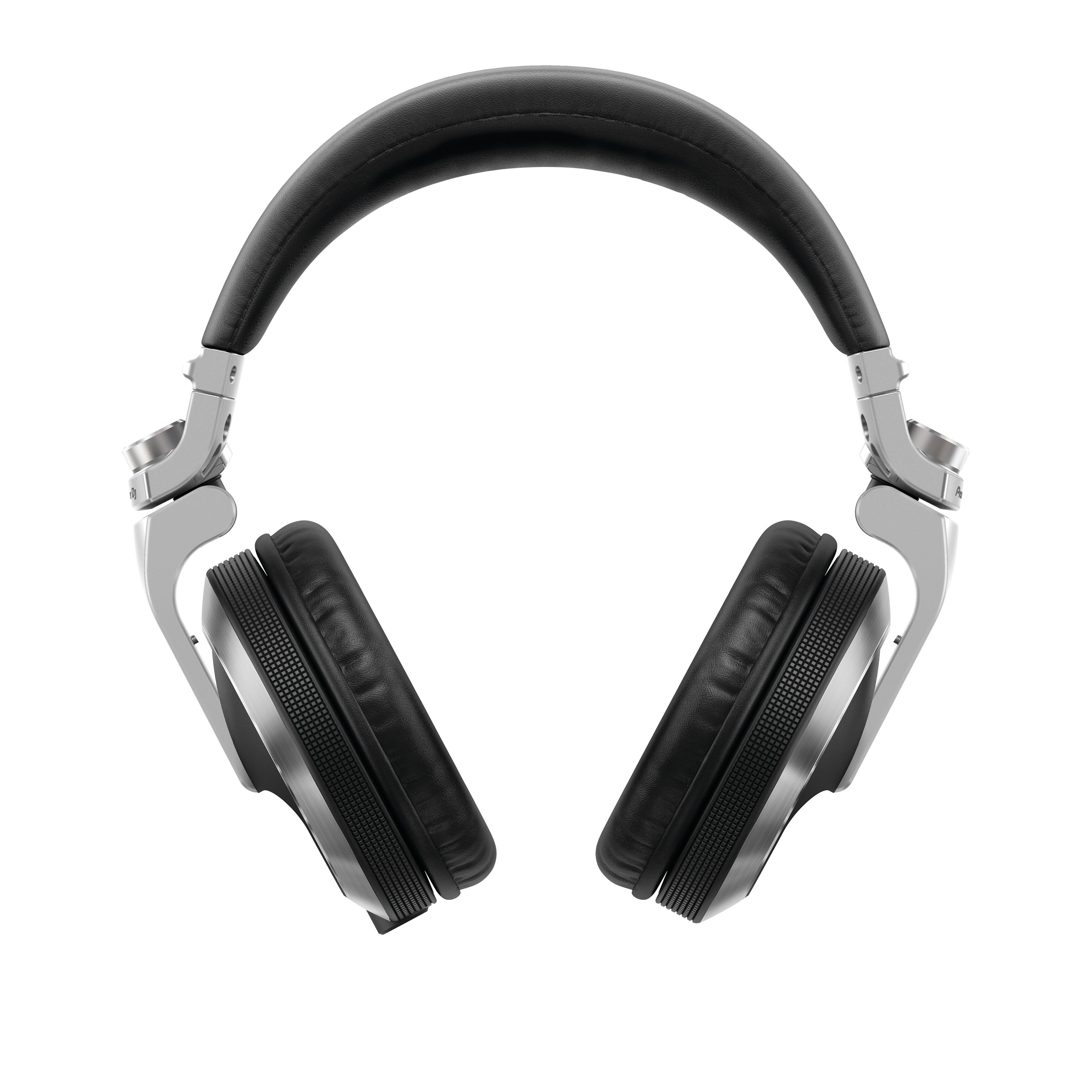 Pioneer DJ - Professional Over-Ear DJ Headphones, Includes Coiled Cable & Straight Cable - Silver
