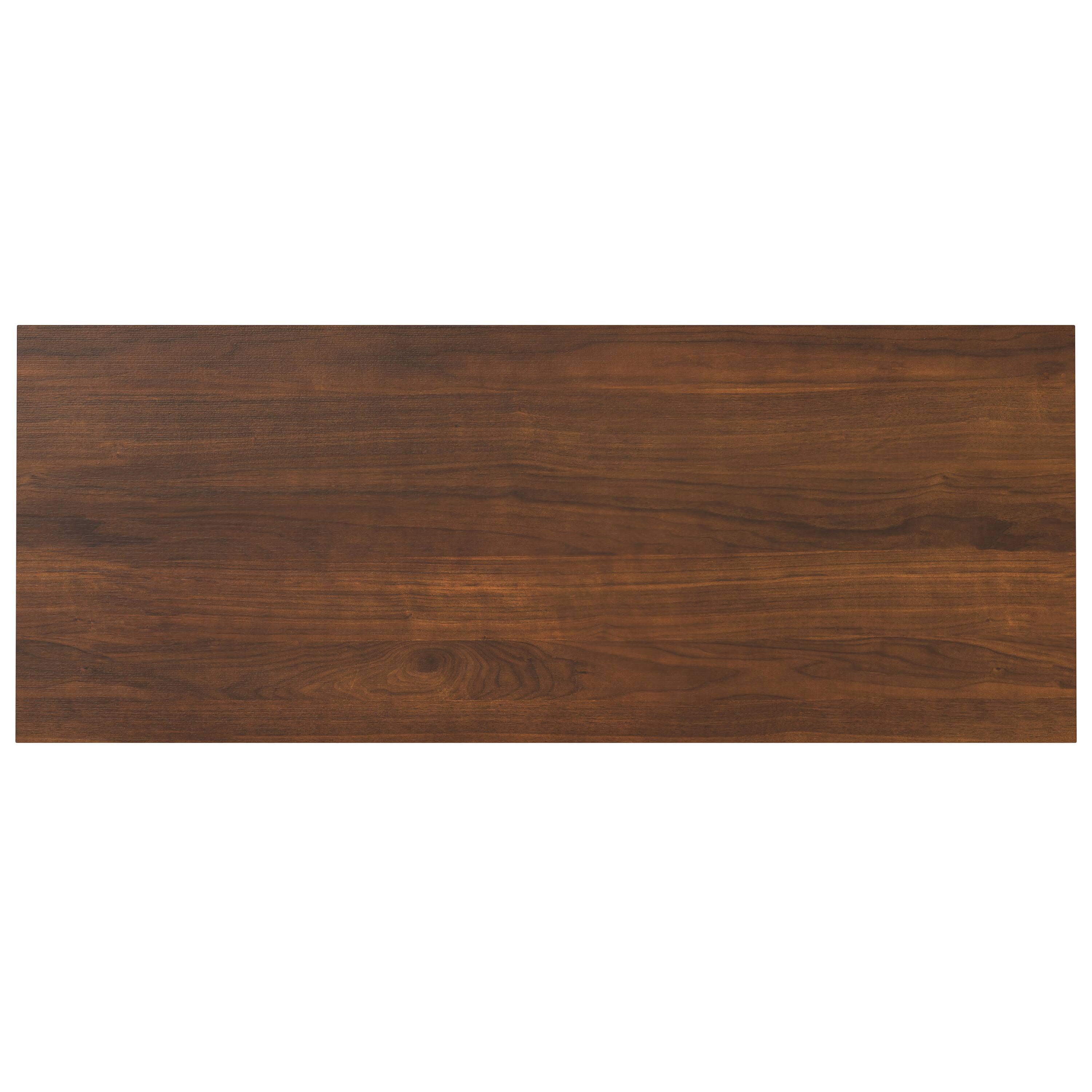 Alt View 1. Simpli Home - Lowry Modern Industrial 54 inch Wide Desk in Walnut - Walnut.