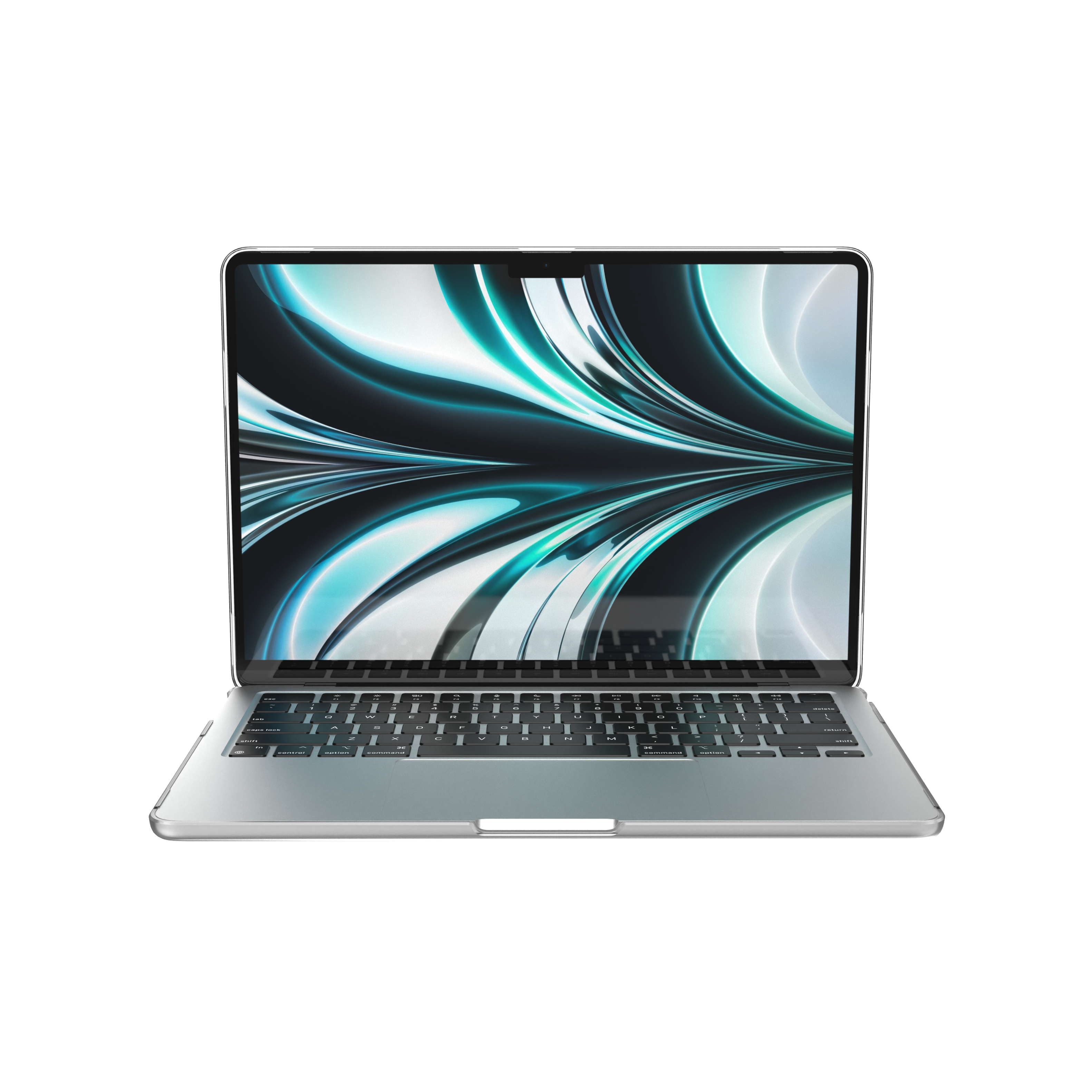 Back. Speck - Smartshell Case for Macbook Air 13" M2/M3/M4 (2022-2025) - Clear.