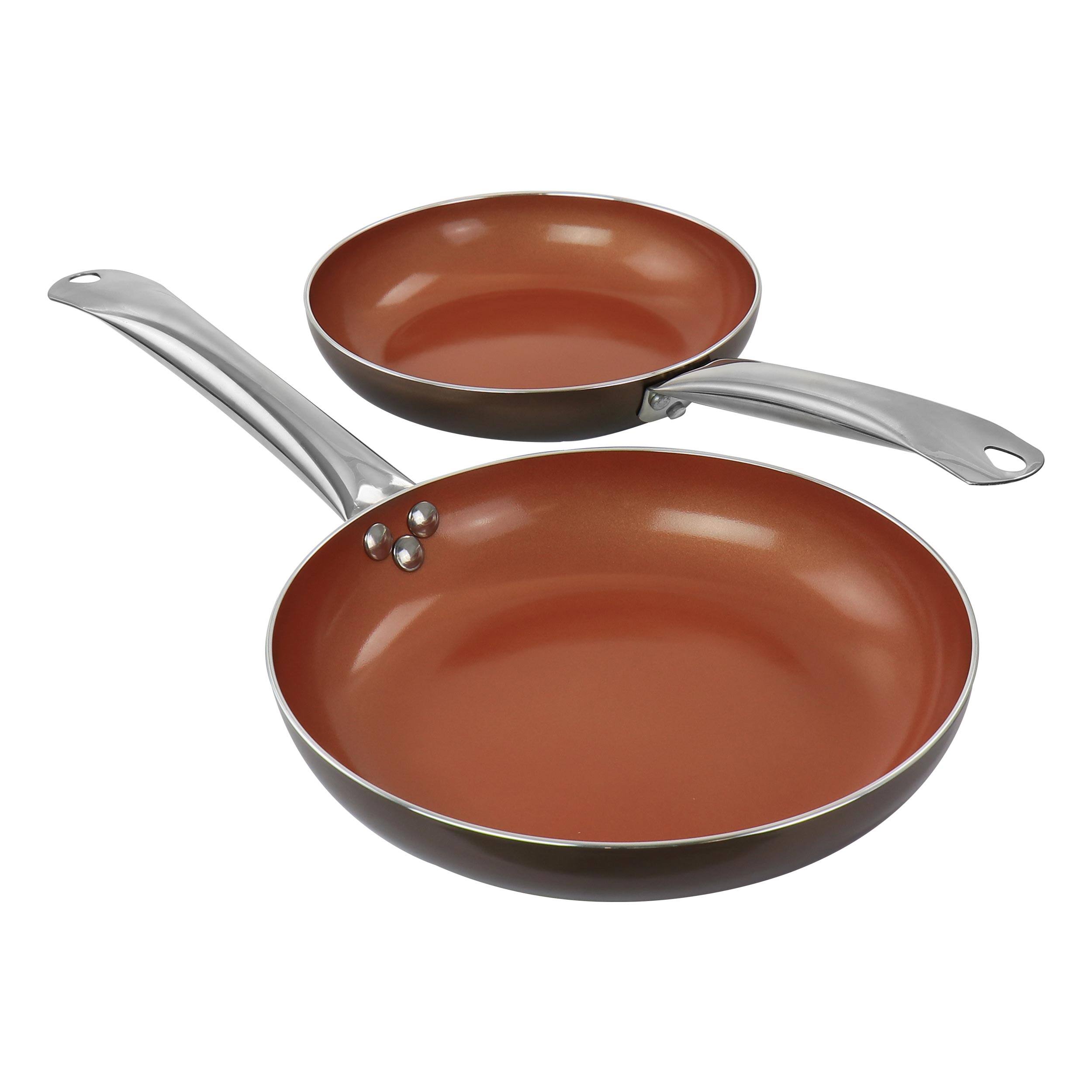 Alt View 3. Gibson - Spice by Tia Mowry Savory Saffron 16 Piece Ceramic Nonstick Cookware Set in Teal - Copper.
