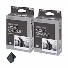 FUJIFILM WIDE
FUJIFILM instax WIDE
FUJIFILM instax WIDE MONO
instax WIDE CHROME
INSTANT FILM
10 Sheets