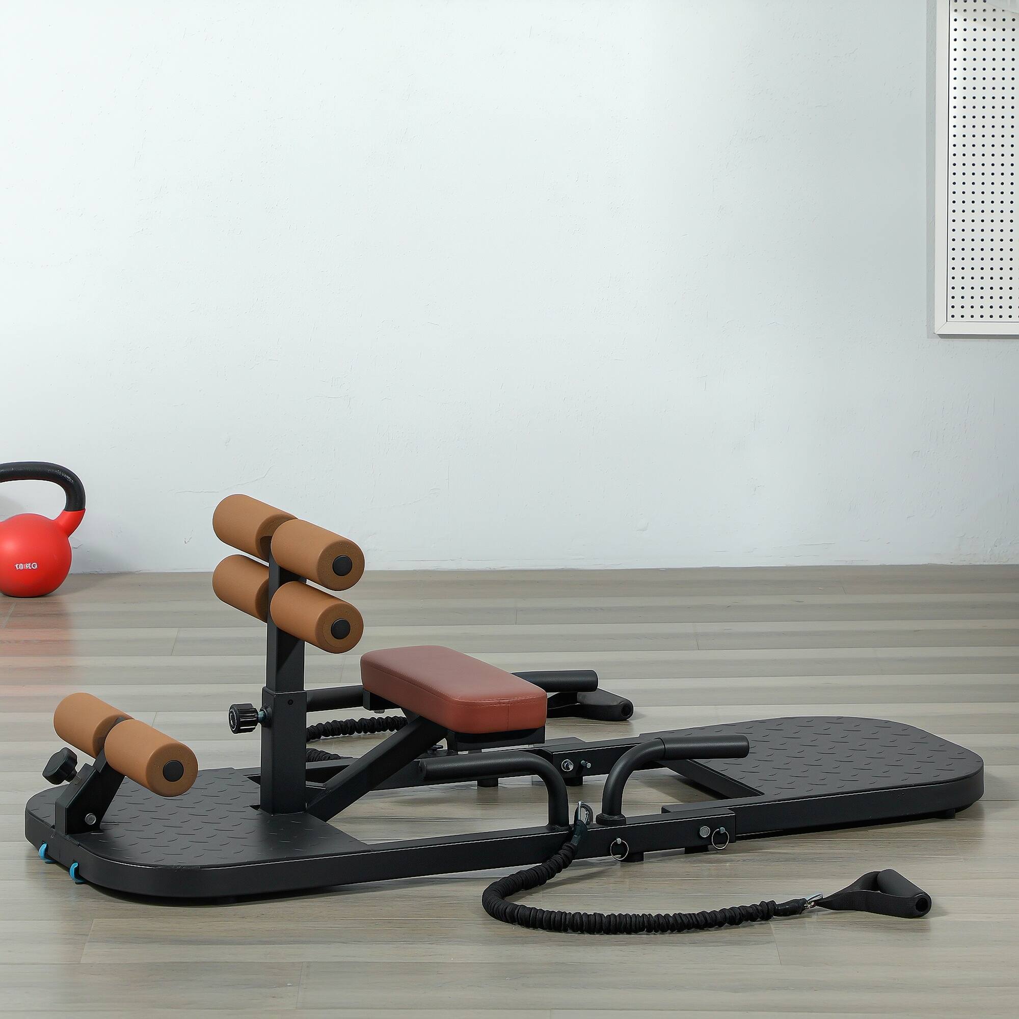 Soozier Sissy Squat Machine, Hip Thrust Machine with Push Up Stand ...