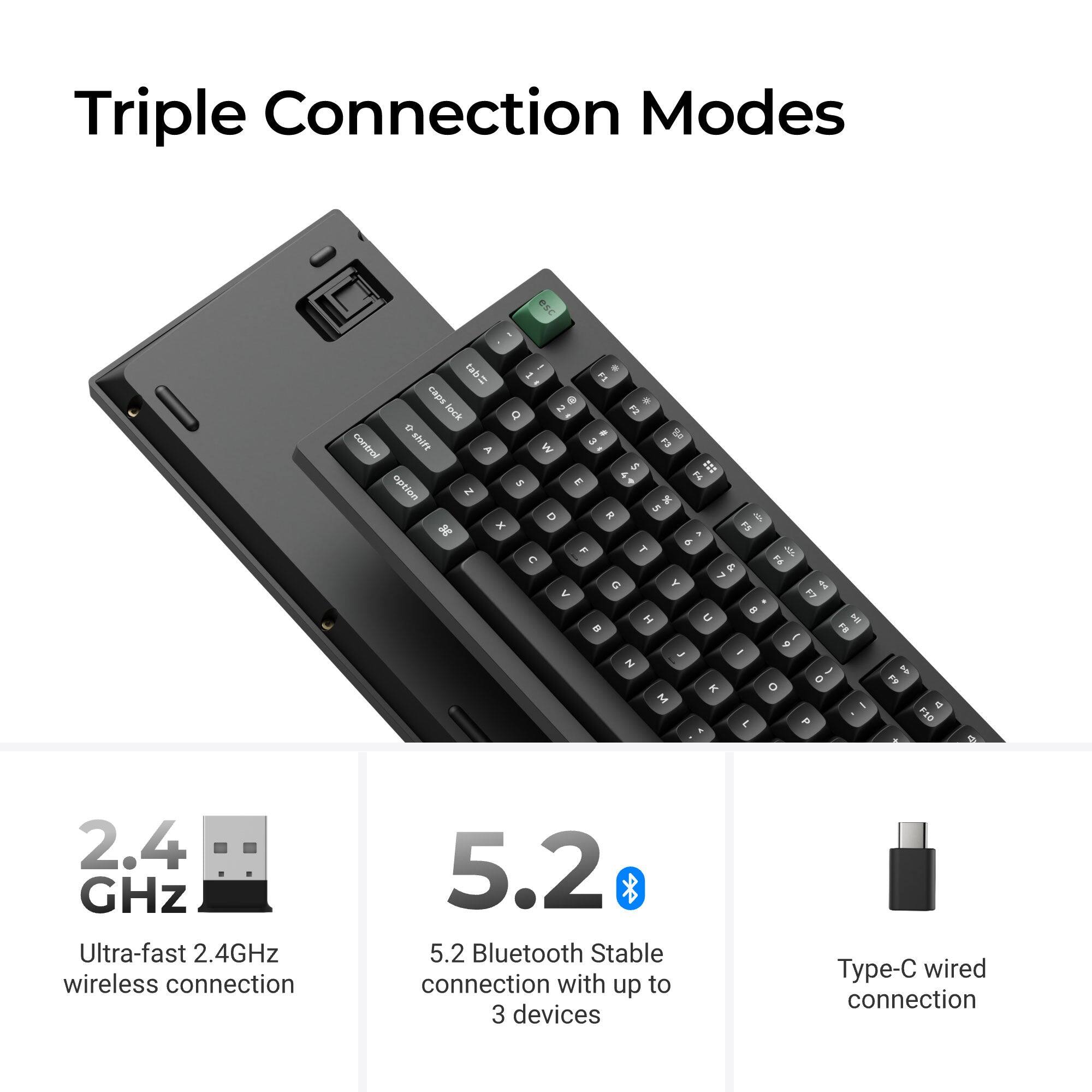 Keychron K10 Ultra 8K Full Size Wireless RGB Mechanical Keyboard with ...