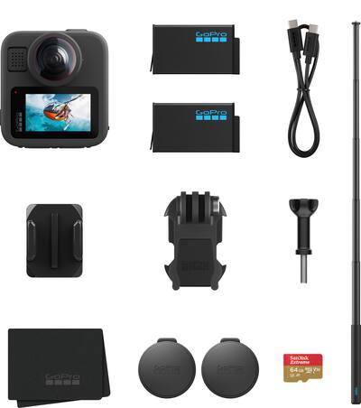 GoPro MAX2 Action Camera Accessory Bundle Black CHDFZ-311-TH GoPro MAX2 Action Camera Accessory Bundle Black CHDFZ-311-TH