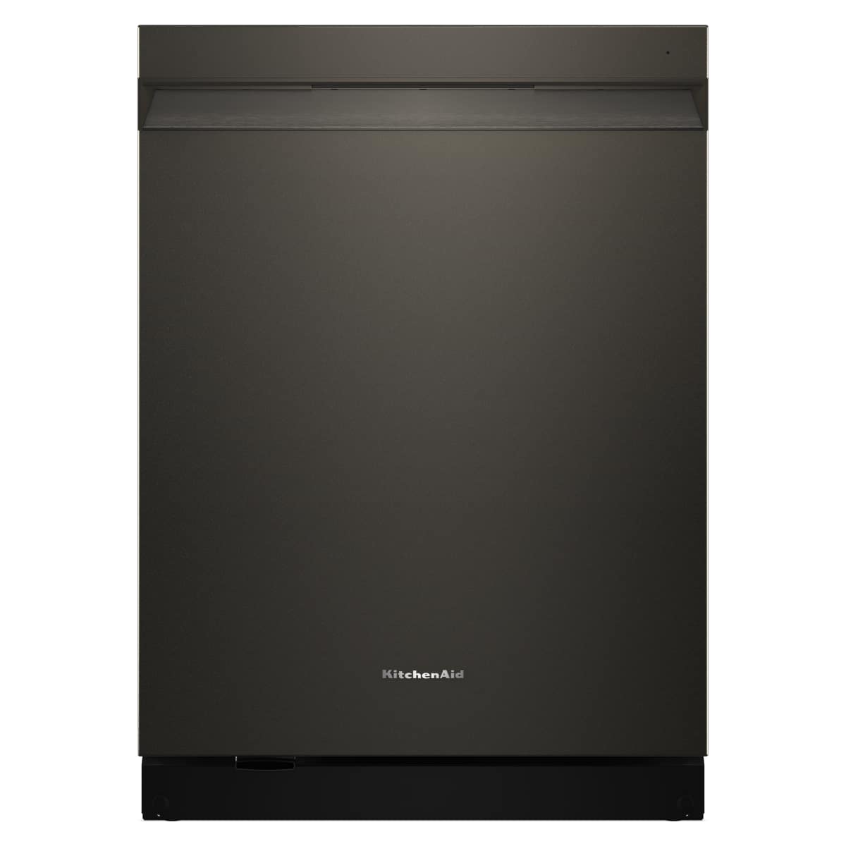 Front. KitchenAid - 24" Top Control Built-In Stainless Steel Tub Dishwasher with Third Rack, Advanced ProDry System, and 44 dBA - Black Ore.