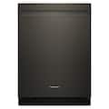 KitchenAid - 24 inch Top Control Built-In Stainless Steel Tub Dishwasher with Third Rack, Advanced ProDry System, and 44 dBA - Black Ore
