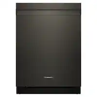 KitchenAid - 24" Top Control Built-In Stainless Steel Tub Dishwasher with Third Rack, Advanced ProDry System, and 44 dBA - Black Ore - Front_Zoom