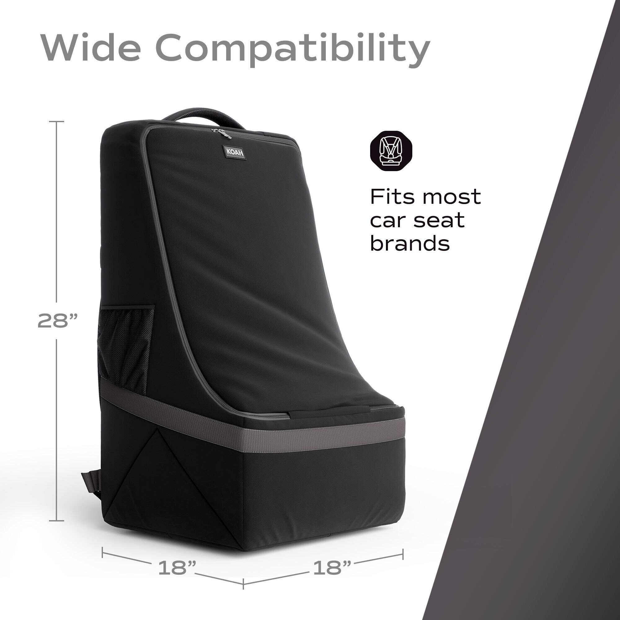 Wide Compatibility

Fits most car seat brands

28" x 18" x 18"