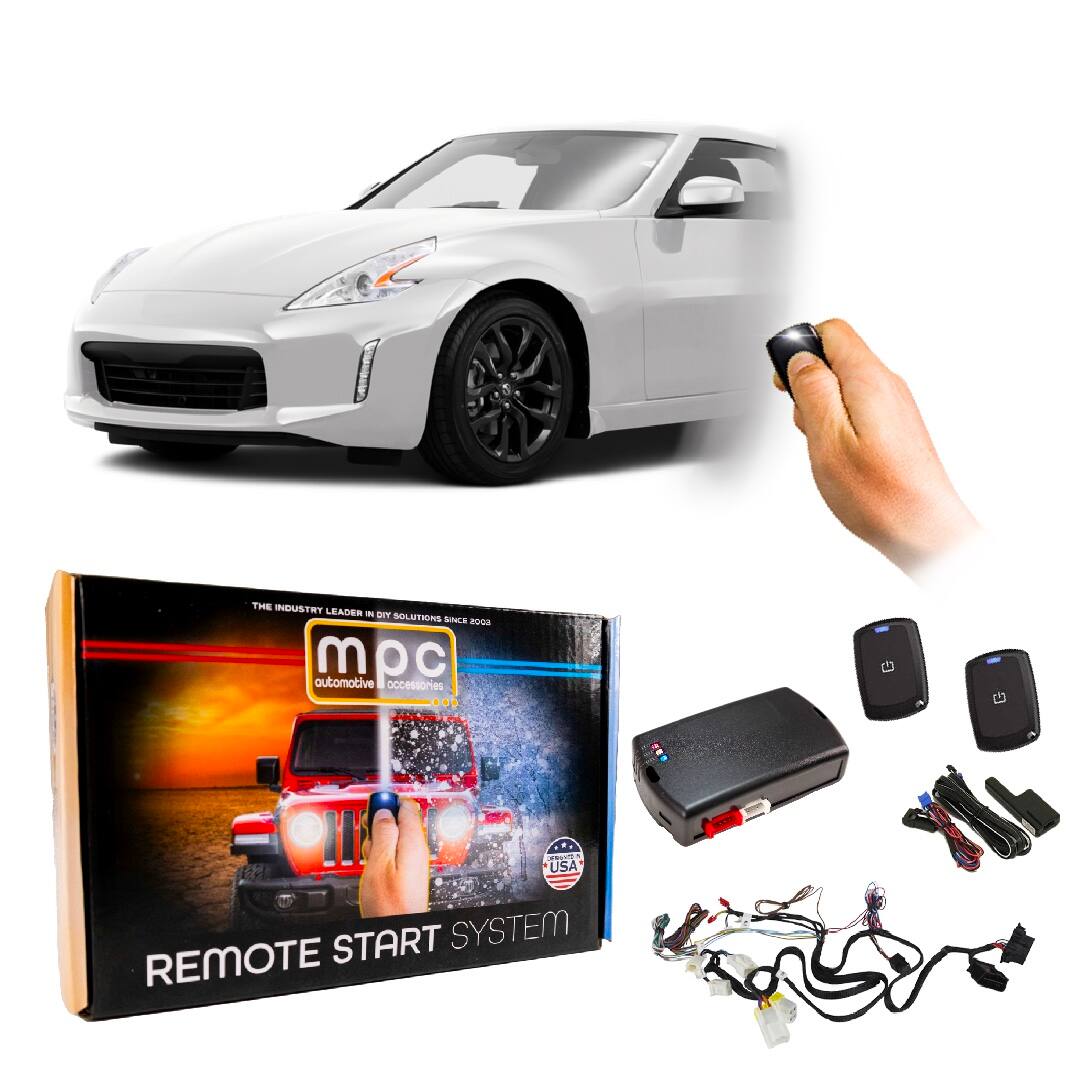 MPC - Remote Start Kit With Keyless Entry For 2009-2017 Nissan 370Z - Push-to-Start - Black