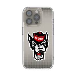 Keyscaper - NCAA - NC State Wolfpack Linen Logo iPhone Clear Case - 14 - Multicolor
