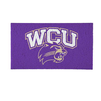 Front. Evergreen Enterprises - Western Carolina Catamounts 16" x 28" Full Color Indoor/Outdoor Logo Turf Mat - Multicolor.