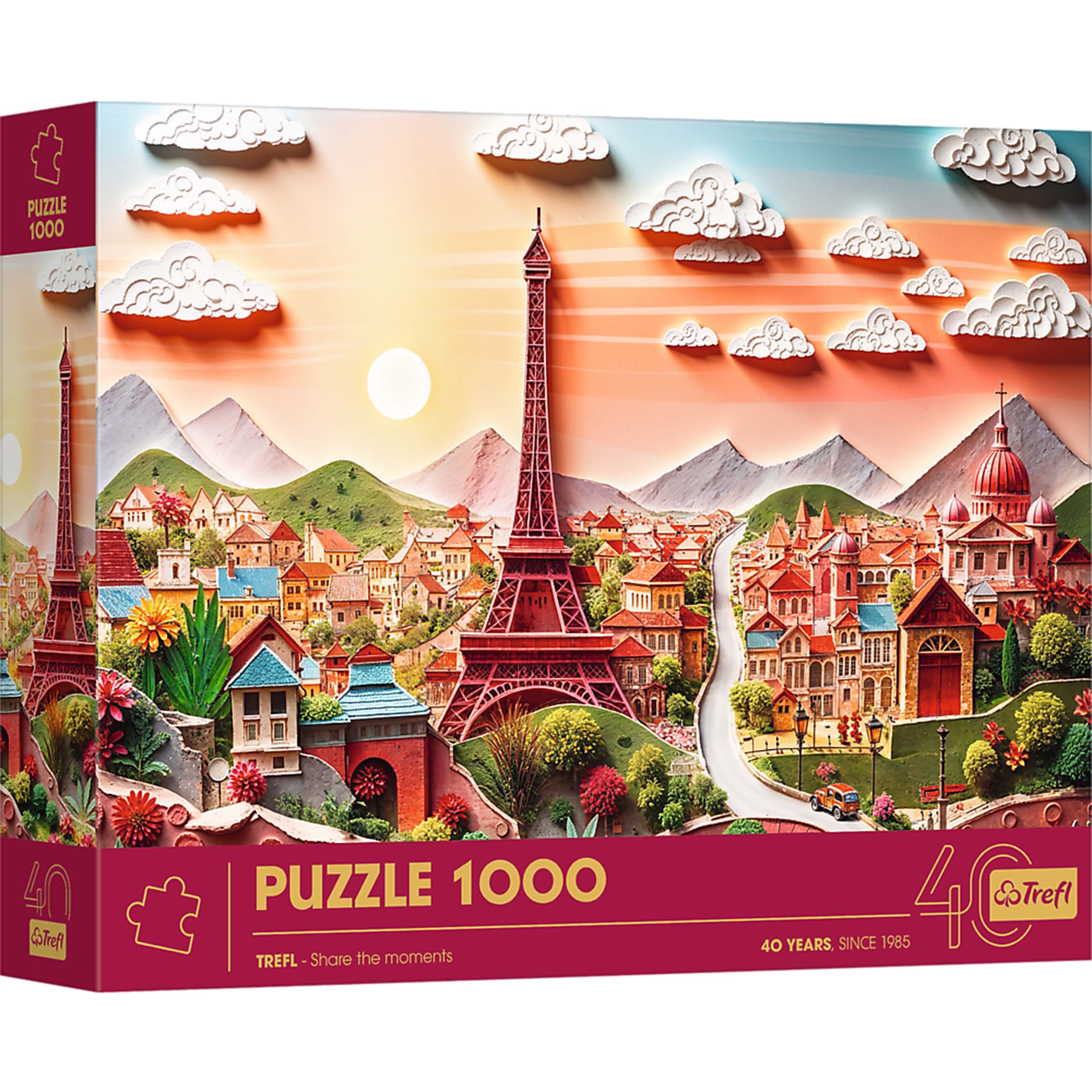 Trefl - Red 40th Anniversary Paris 1000 Piece Paper Art Puzzle price history on PriceWatchPro