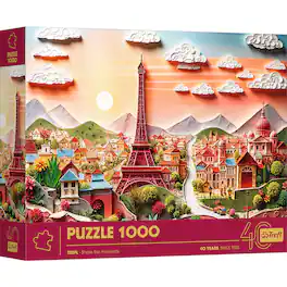 Trefl - Red 40th Anniversary Paris 1000 Piece Paper Art Puzzle