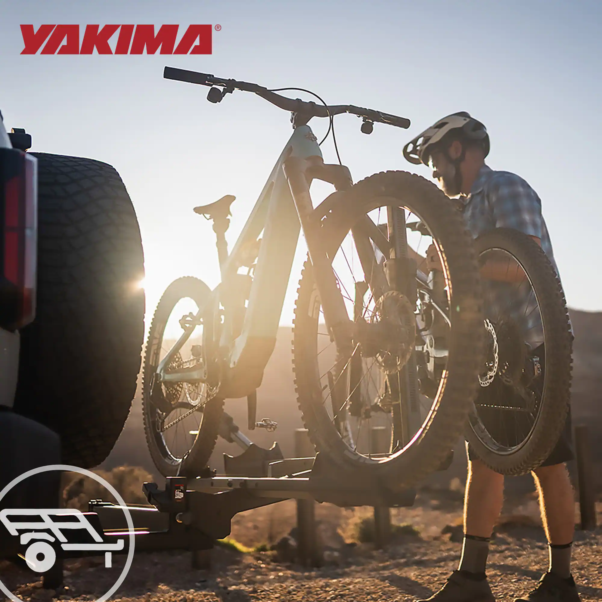 Alt View 4. Yakima - Yakima StepUp Swing 2-Bike Metal Swing-Away Rack for Vehicles, Fits 2" Hitches - Black.