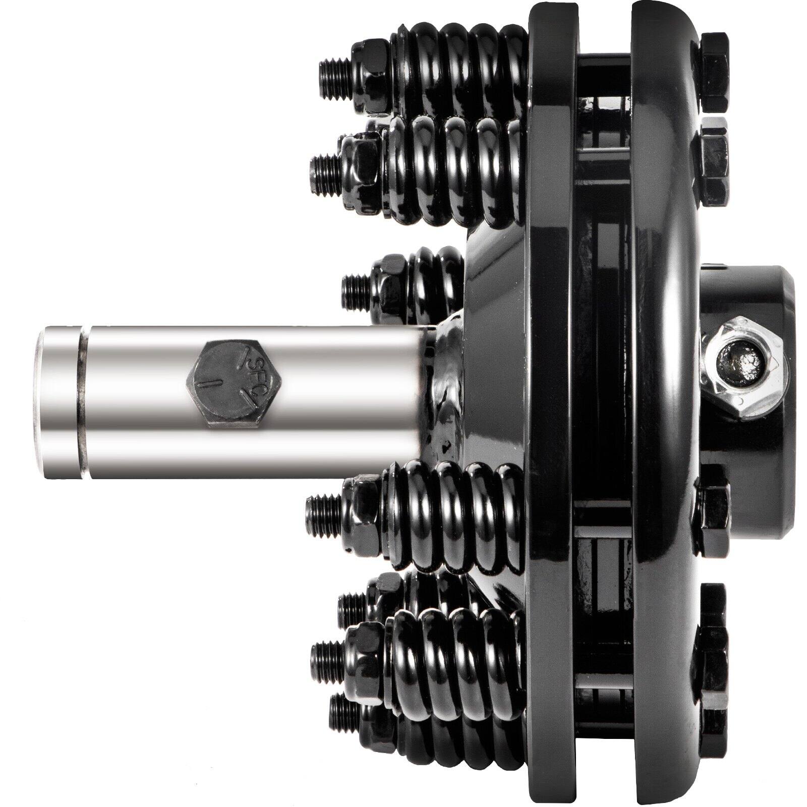 Front. Glintex - 1-3/8" PTO Slip Clutch, Adjustable Round-End Tractor Slip Clutch, 20CrMnTi Steel Friction Clutch for Rotary Cutter - Black.