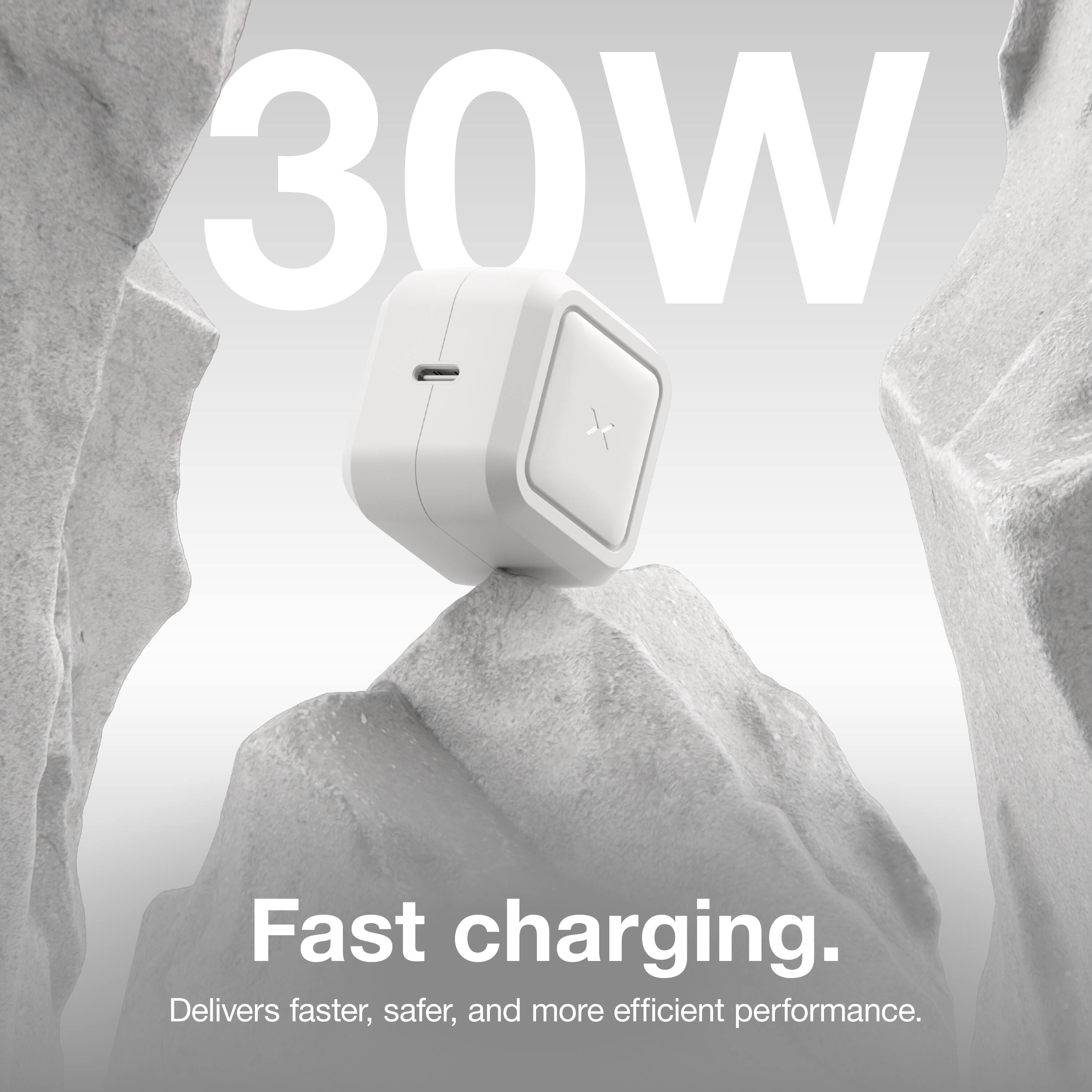 30W  
Fast charging.  
Delivers faster, safer, and more efficient performance.
