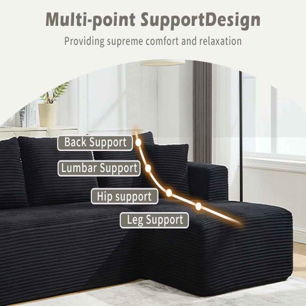 Multi-point Support Design  
Providing supreme comfort and relaxation  

- Back Support  
- Lumbar Support  
- Hip Support  
- Leg Support