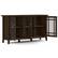 Alt View 11. Simpli Home - Bedford Wide Storage Cabinet - Dark Tobacco Brown.
