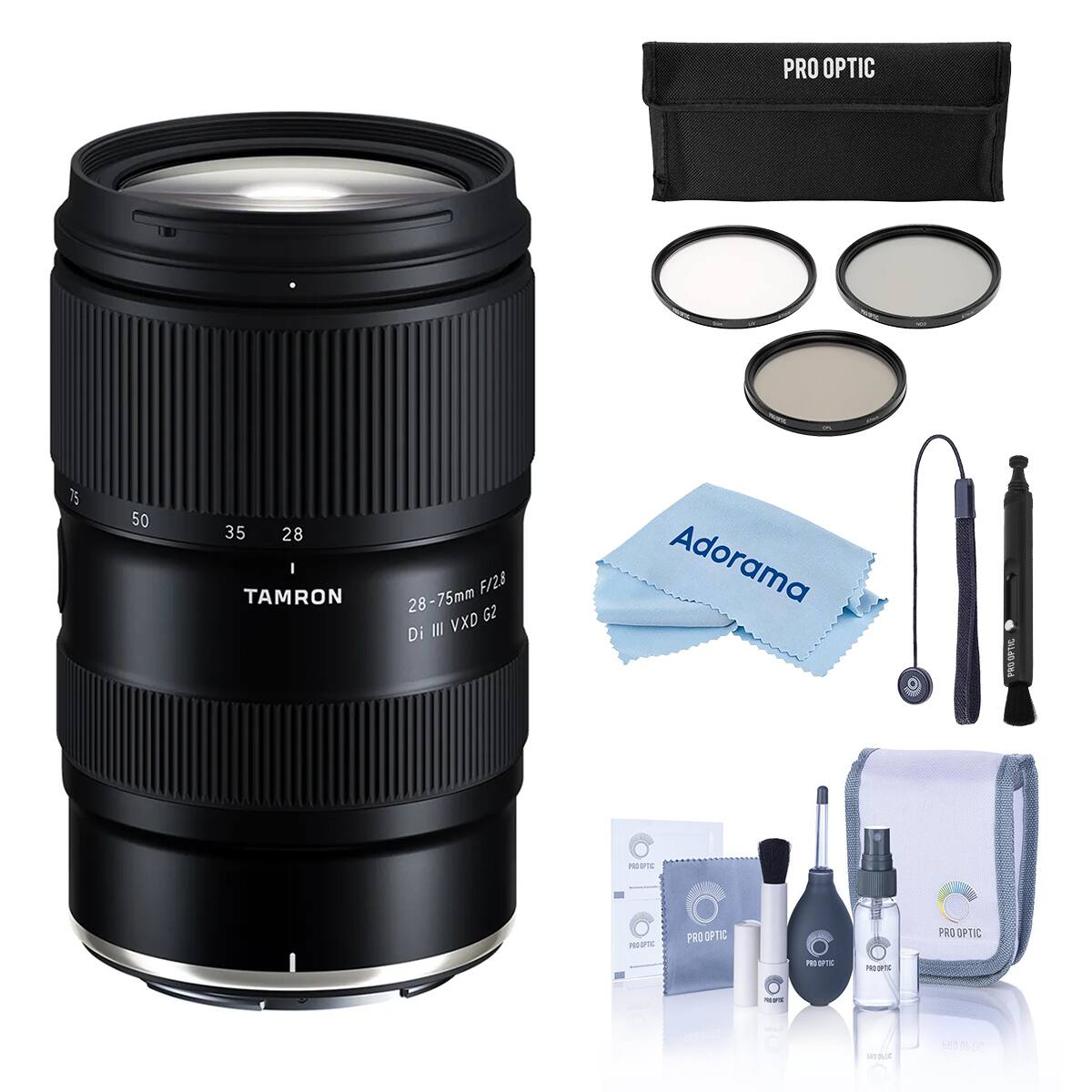 PRO OPTIC  
75  
50  
35 28  
TAMRON  
28-75mm F/2.8 VXD G2 Di III  
Adorama  
OPTIC PRO  
PROTIC  
PROOPIC  
PRO OPTIC  
MARE  
PRO OPTIC  
90 PIC  
RIO  
680