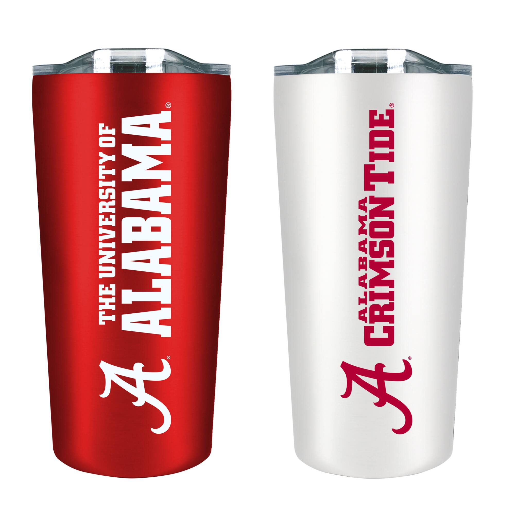 Photos - Glass Tide The Fanatic Group - Alabama Crimson  18oz. Soft Touch Tumbler Two-Piece Set - Multicolor 4413288 