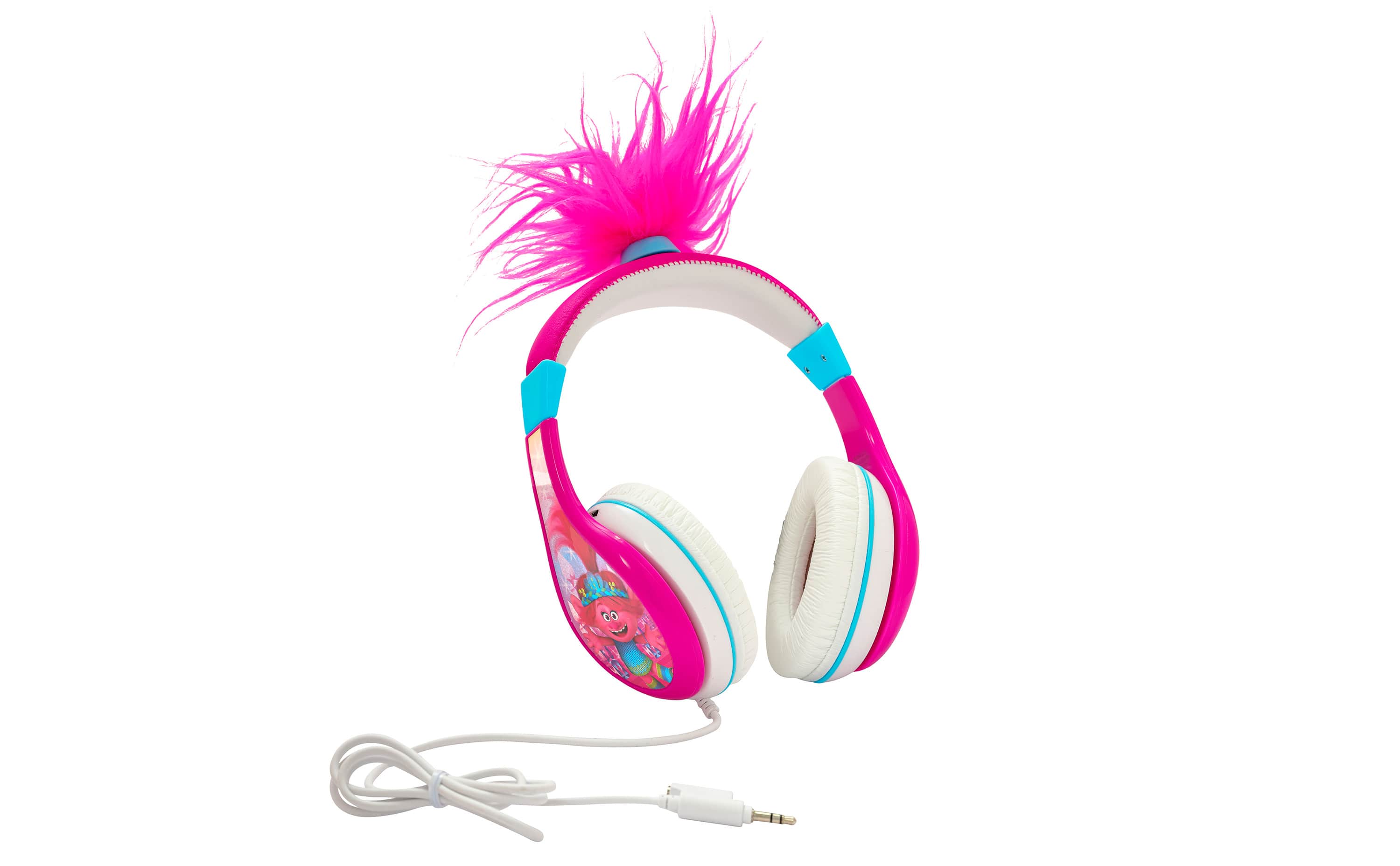 eKids - Trolls Band Together Wired Headphones for Kids, Children’s Headphones for School, Home, or Travel - Multicolor