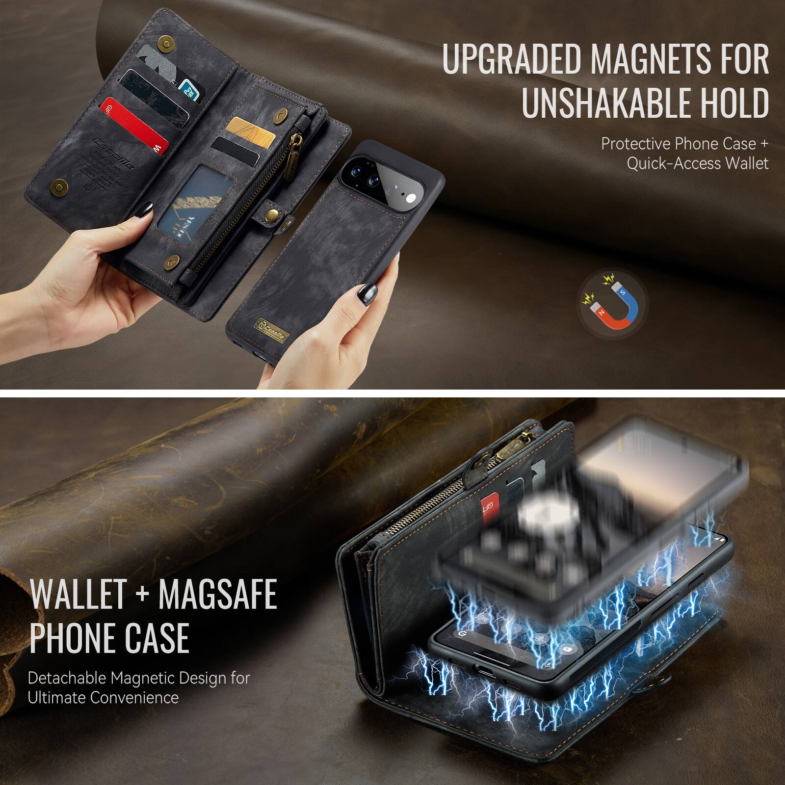 Caselle W 100

UPGRADED MAGNETS FOR UNSHAKABLE HOLD
Protective Phone Case + Quick-Access Wallet

WALLET + MAGSAFE PHONE CASE
Detachable Magnetic Design for Ultimate Convenience