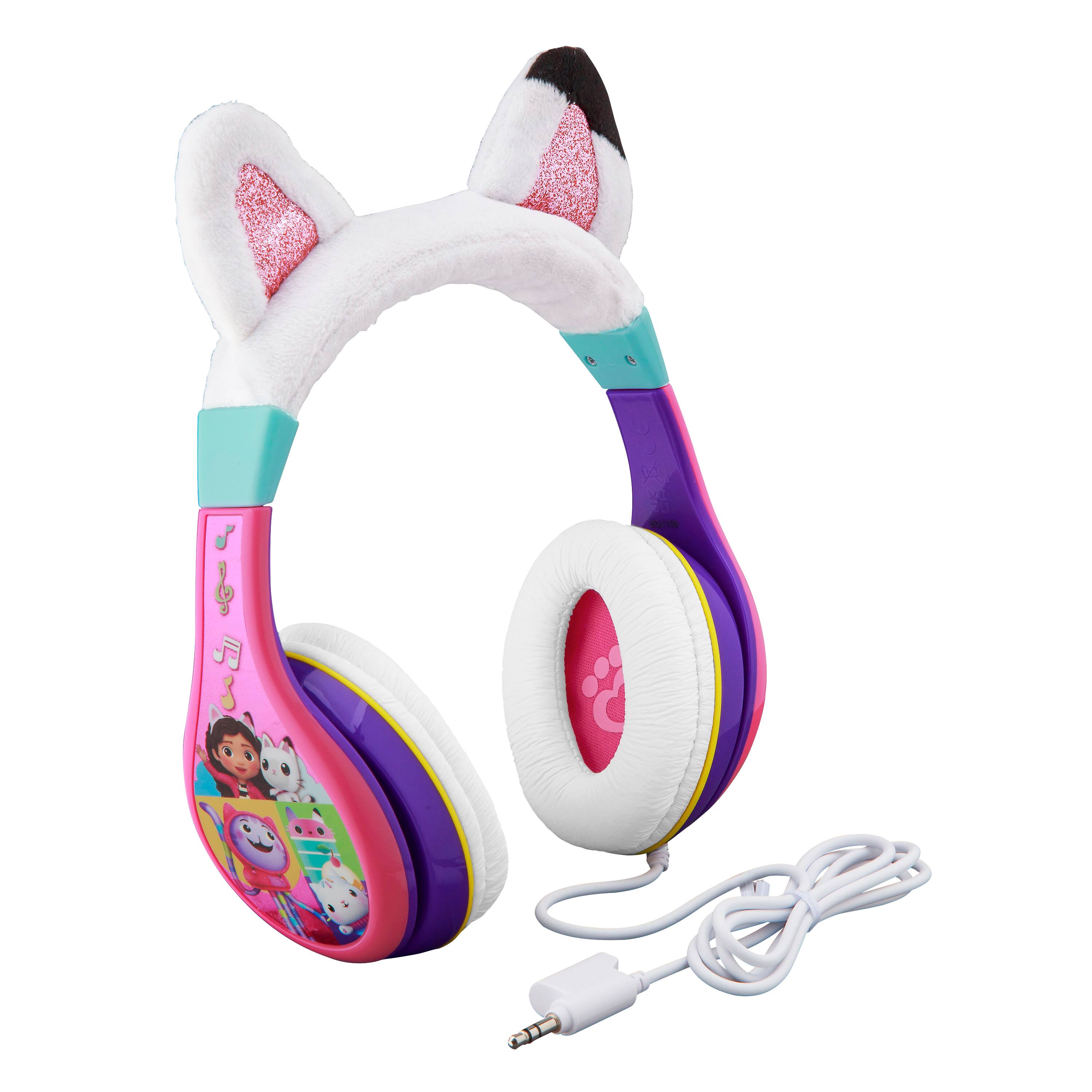 Angle. eKids - eKids Gabbys Dollhouse Wired Headphones for Kids, Children’s Headphones for School, Home, or Travel - Multicolor.