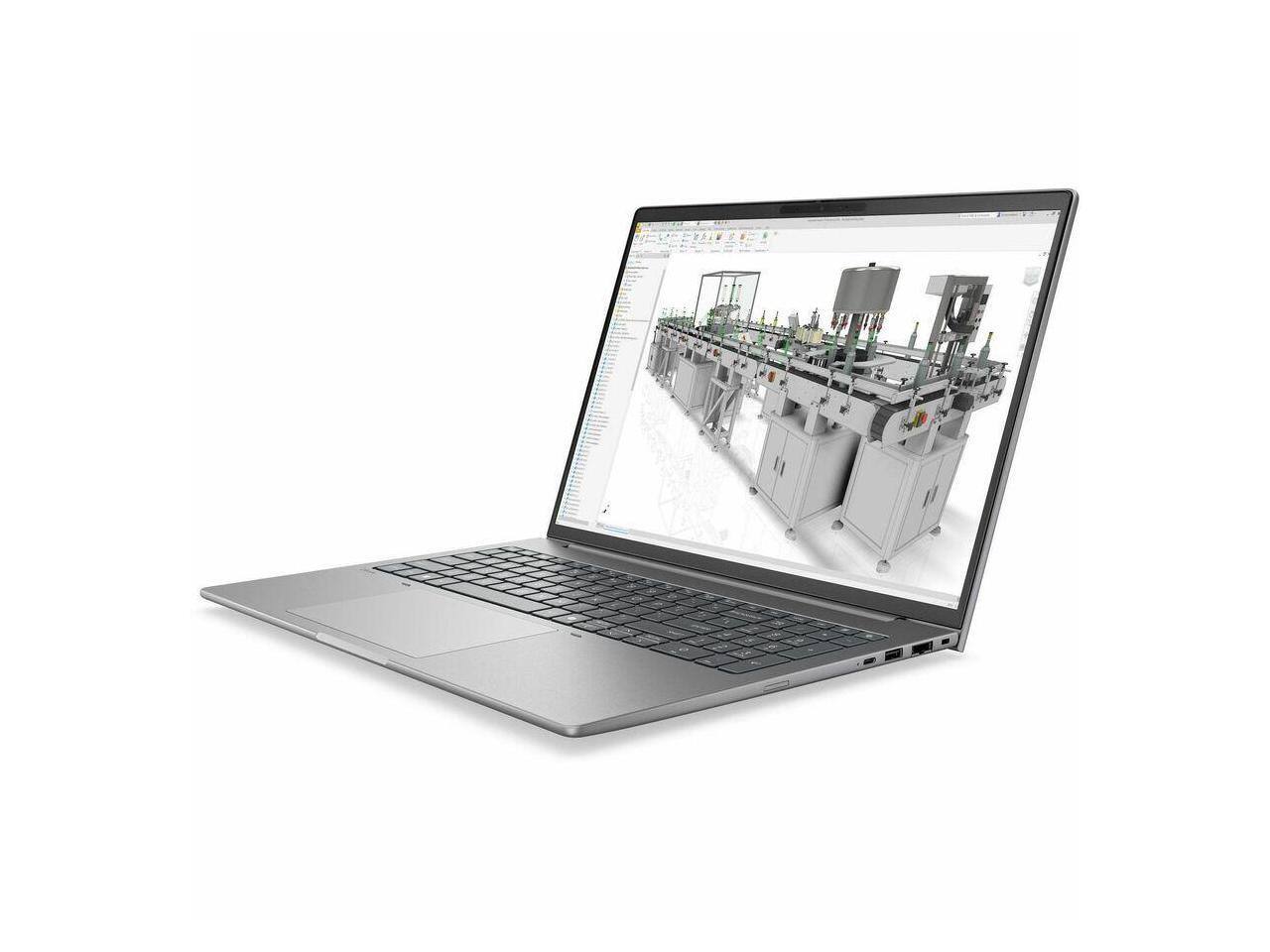 Alt View 2. HP - HP ZBook 8 G2i 16" Copilot+ PC, Core Ultra 7 366H, 32GB, 1TB SSD, WUXGA, Silver.