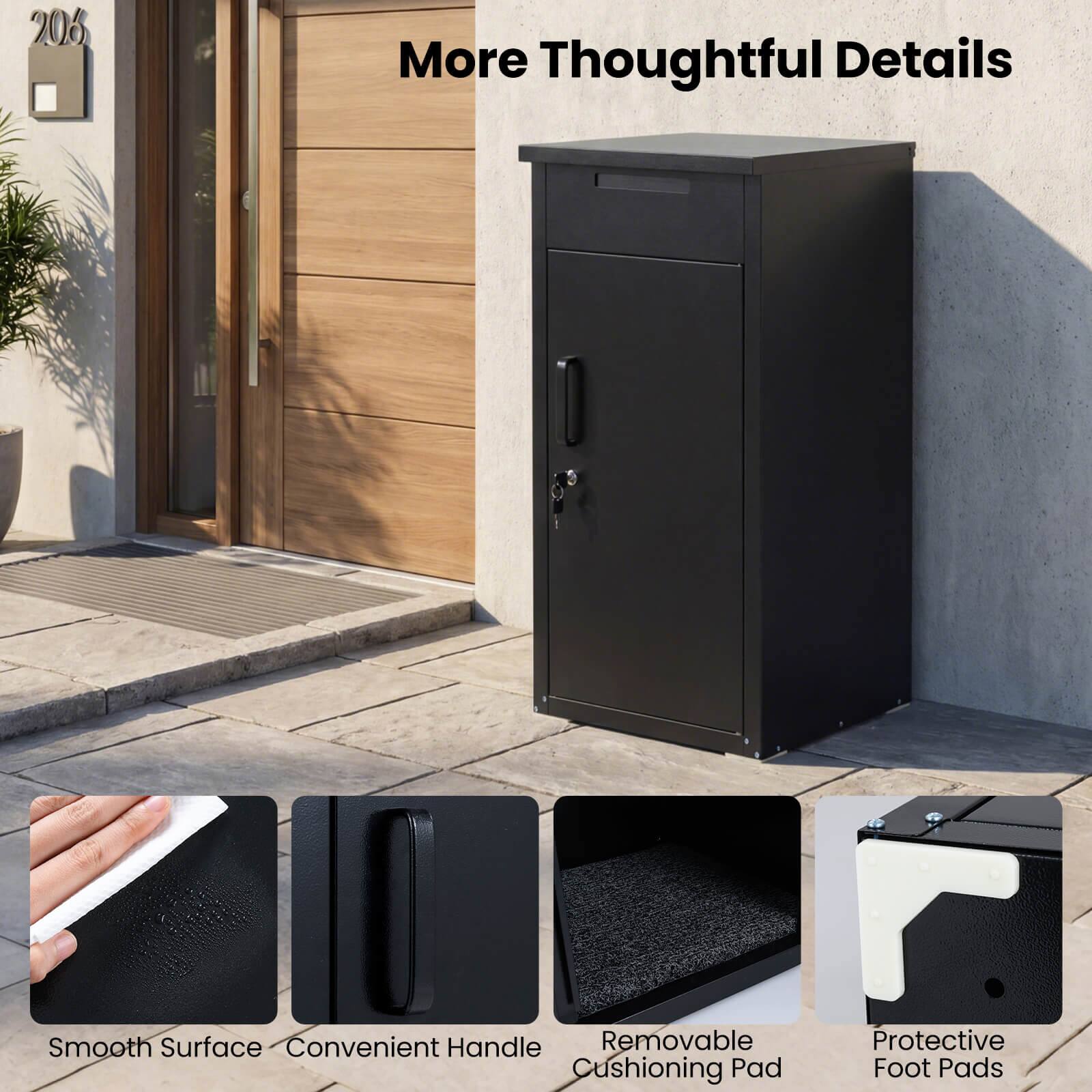 206

More Thoughtful Details

- Smooth Surface
- Convenient Handle
- Removable Cushioning Pad
- Protective Foot Pads